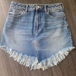 NWOT Free People Jean Skirt, Blue Wash, Size 28